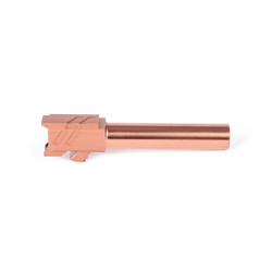 ZEV Pro Match Barrel For Glock19, Gen1-5, Bronze - Pointing Right